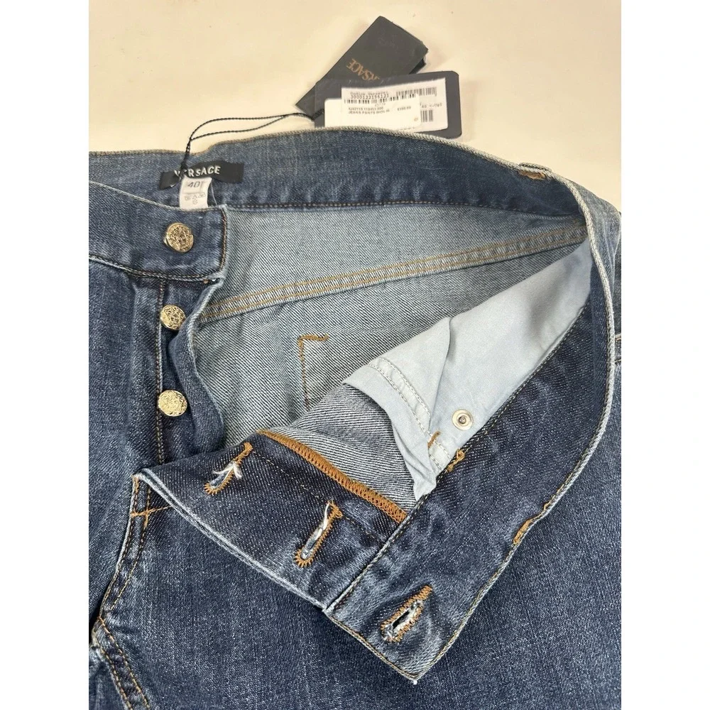 Versace Men's Jeans Size 40 NWT Straight 38x34‎ Button Fly Vintage